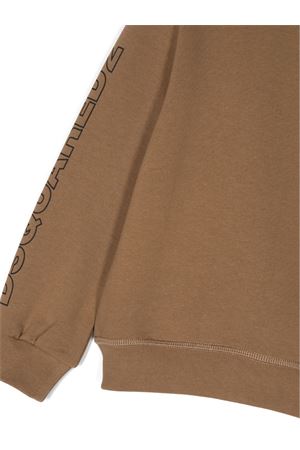 Chestnut brown cotton sweatshirt DSQUARED KIDS | DQ1758D003GDQ769